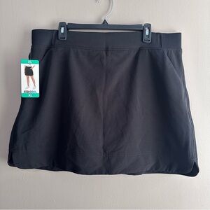32 Degrees Cool Black Activewear Skort Womens XL NWT Golf Tennis Outdoor Skirt